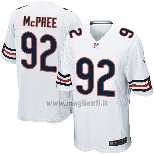 Maglia NFL Game Bambino Chicago Bears Mcphee Bianco